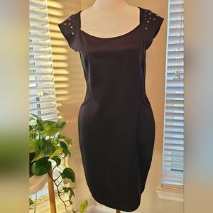 Black midi dress